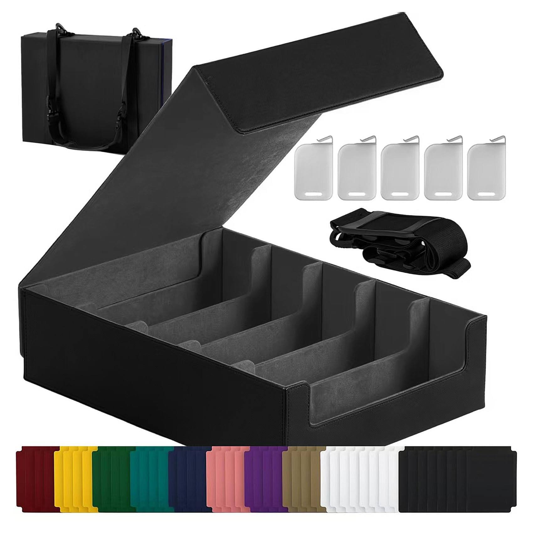 ストレージテーブル Amazon.com: Magnetic Leather Trading Card Storage Box - 5