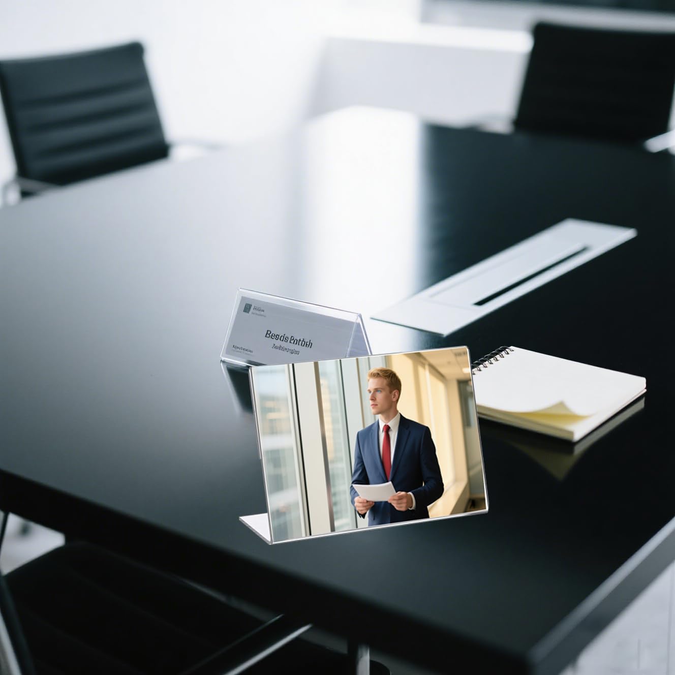 60 Pcs 4x6 Clear Acrylic Picture Frames Bulk – Horizontal L-Shaped Plastic Photo Sign Holders, Slanted Back Display Stand for Tabletop, Desktop, Flyer, Office, Home & Store Use