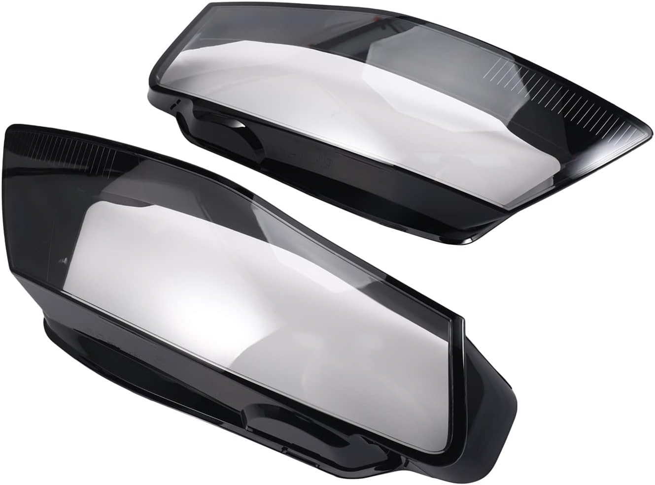 Car Headlight Cover 1Pair Front Left Right Car Headlight Lens Light Cover for A4 for B8 Head Lamp Light Covers Lens Shell Car Headlight Lens