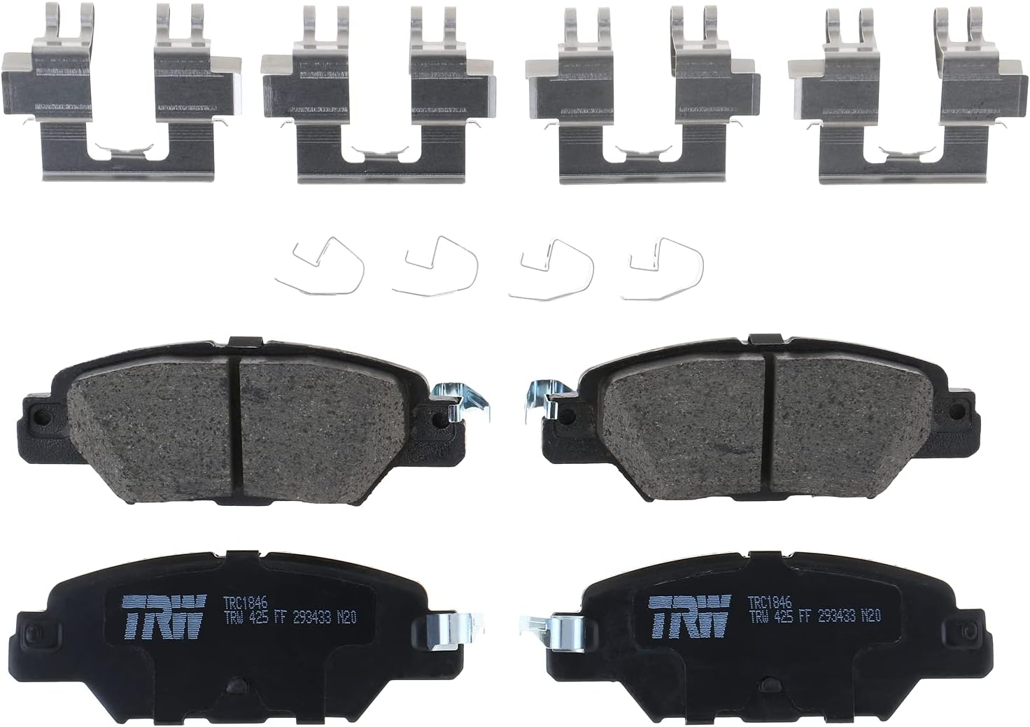 TRW Pro TRC1846 Disc Brake Pad Set For Mazda CX-5 2016-2020, Rear