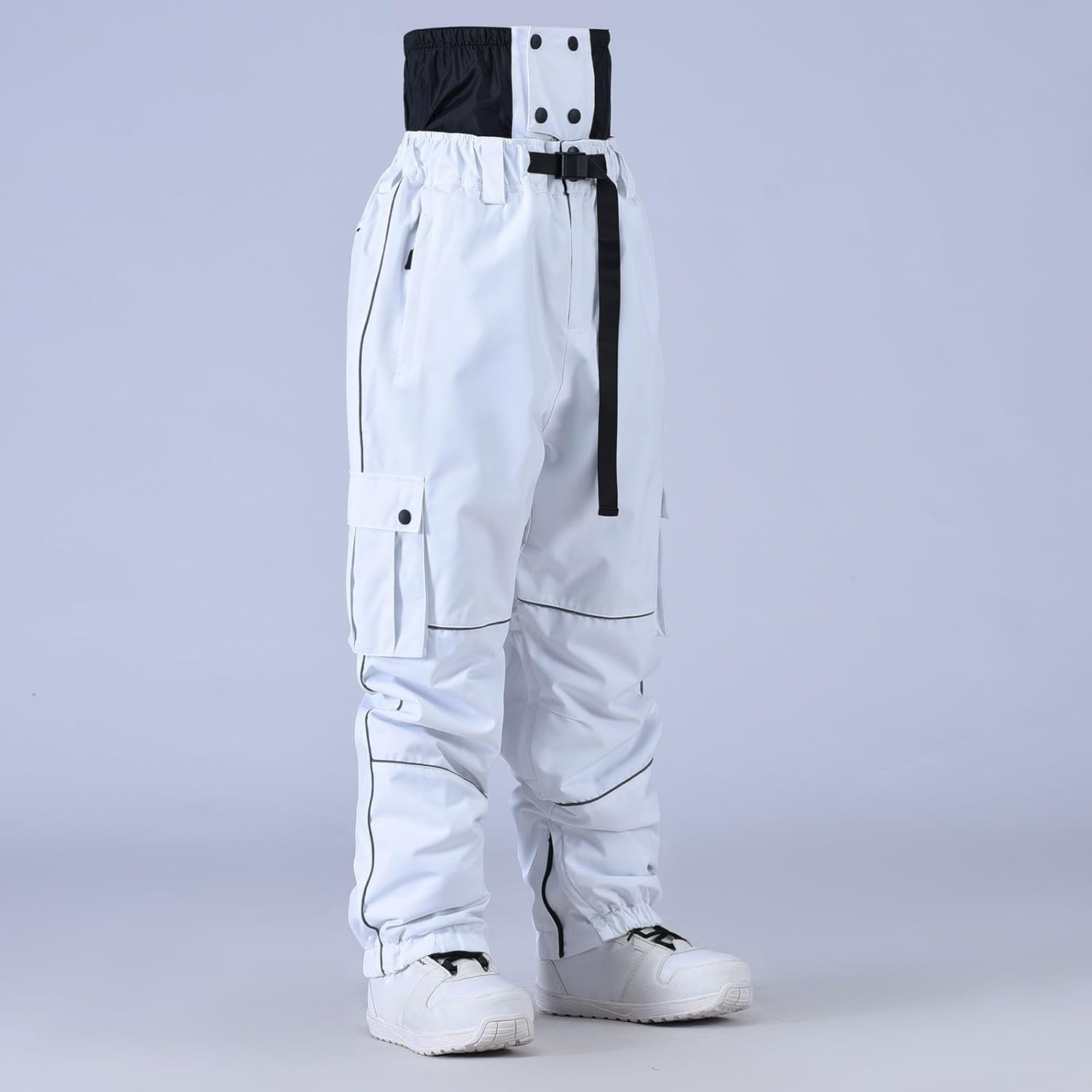 Snow Pants for Men Women Waterproof Warm Snowboard Bibs Winter Windproof Ski Pant Baggy Ski Bib Overalls