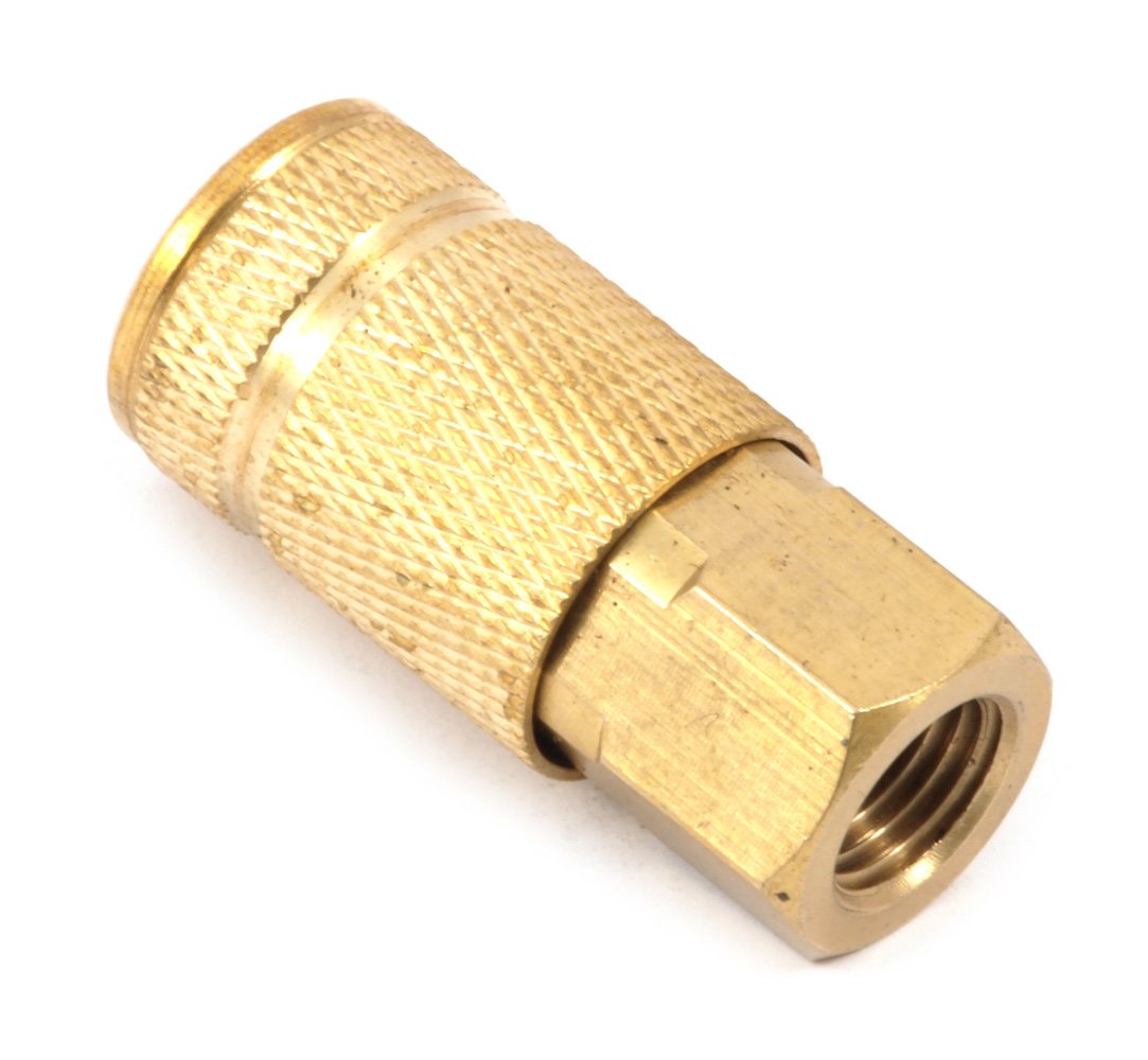 Forney 75318 Air Fitting Coupler, Aro Style, 1/4-Inch-by-1/4-Inch Female NPT by Forney