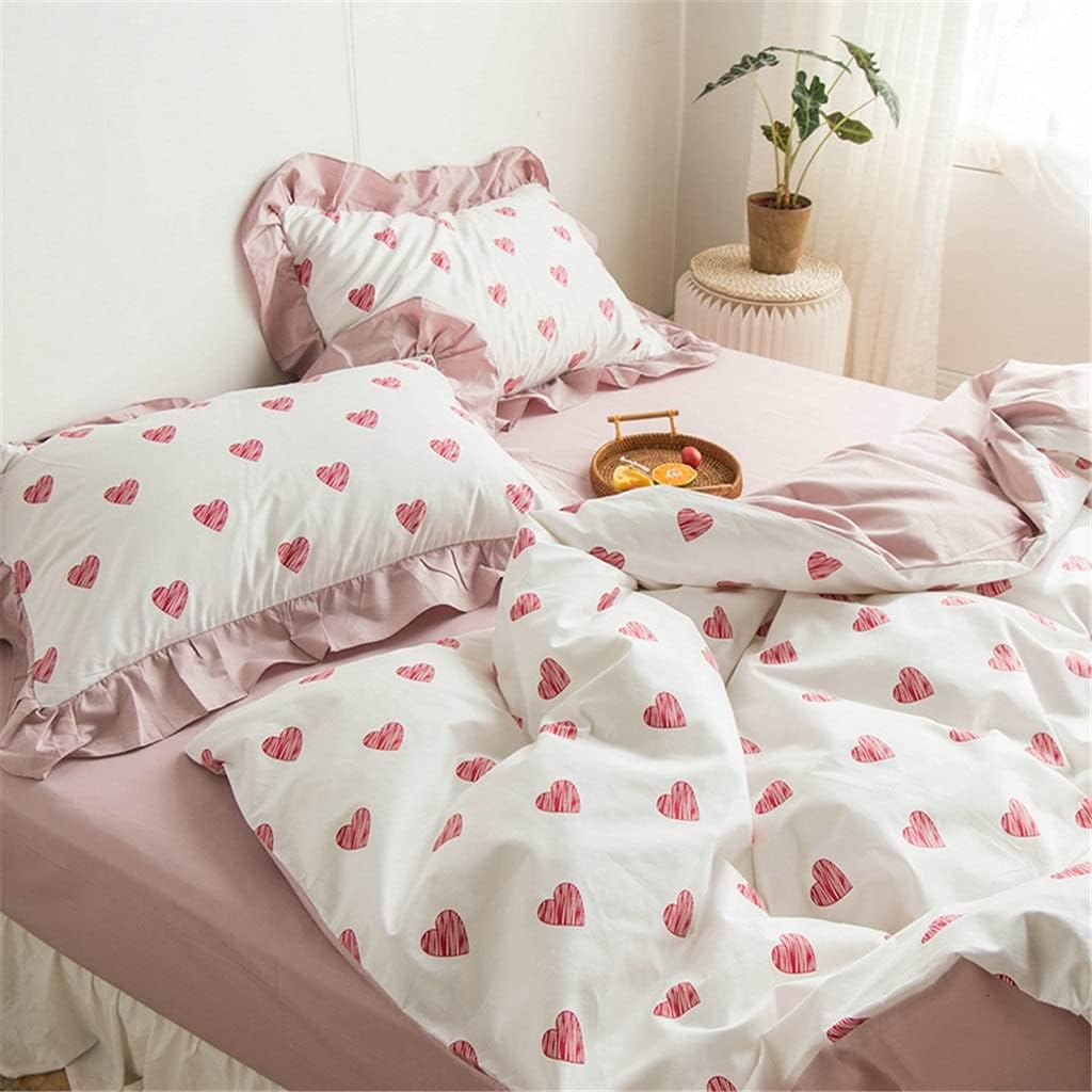 Cotton Small Fresh Spring and Single Leaf Pillowcase Temperament Student Dormitory Home(Style E)