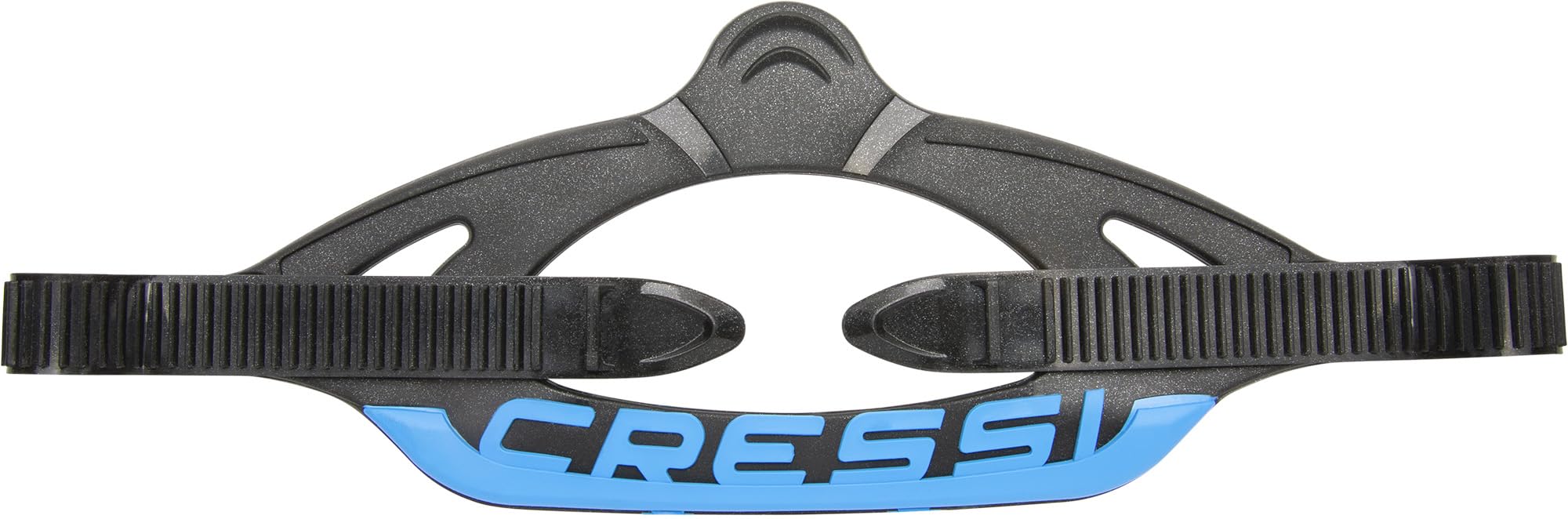 Cressi Mask Strap Professional Serie Group C Black/Azure - Original Strap Diving and Snorkelling Masks, C_Black/Blue, One Size, Unisex