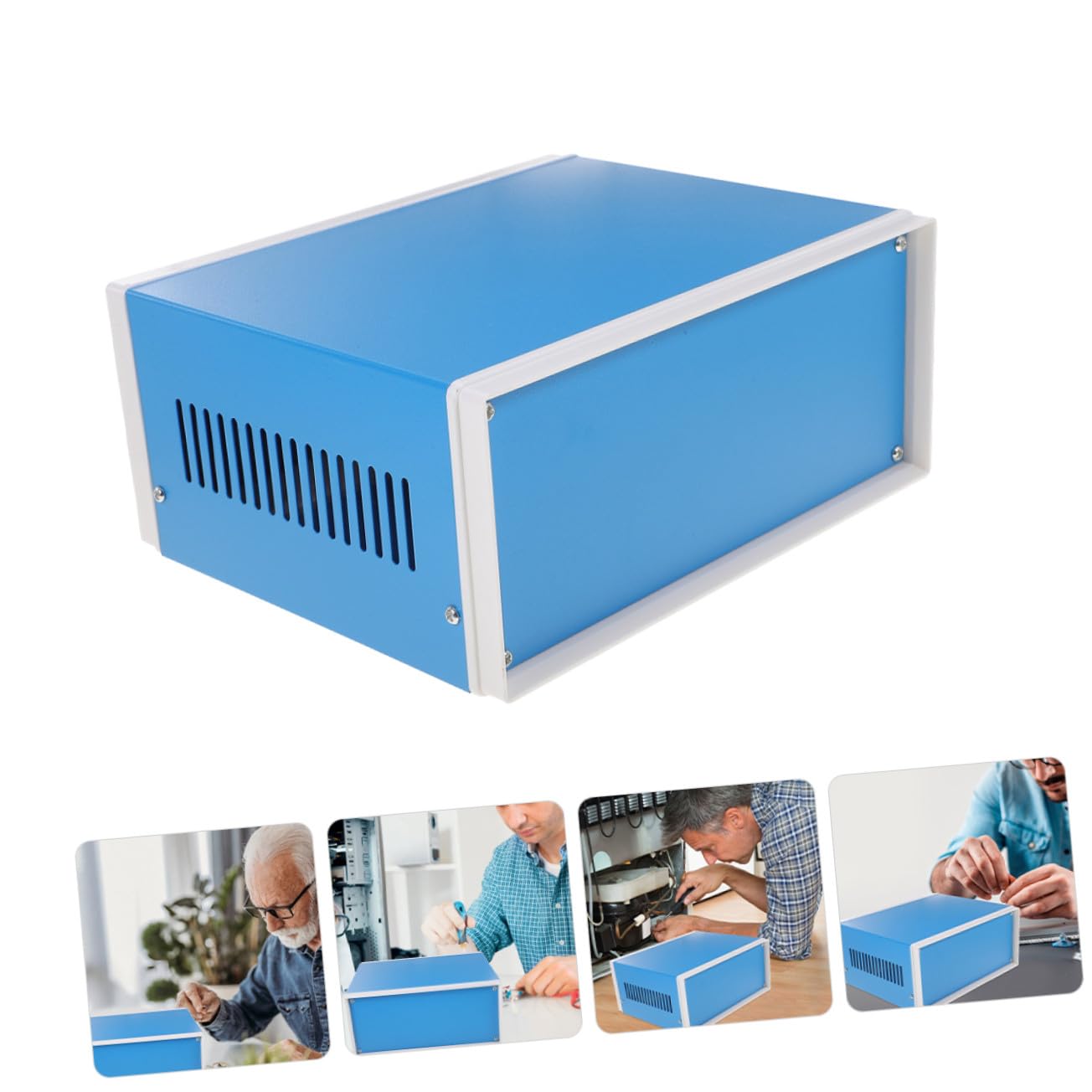 Caja Metálica Fácil de Instalar Adecuado para Estaciones de Metro Tornillos para Proyecto Eléctrico y Dispositivos de Medición