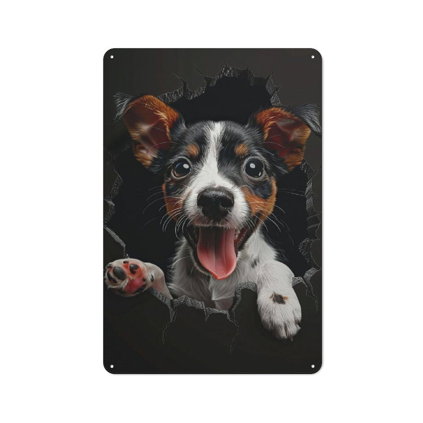 Junmoney Tox Fox Tin Wall Plaque 30X20cm With For Home Bar Wall, For Kitchen And Home Bar Decor, For Home Office And Studio Walls