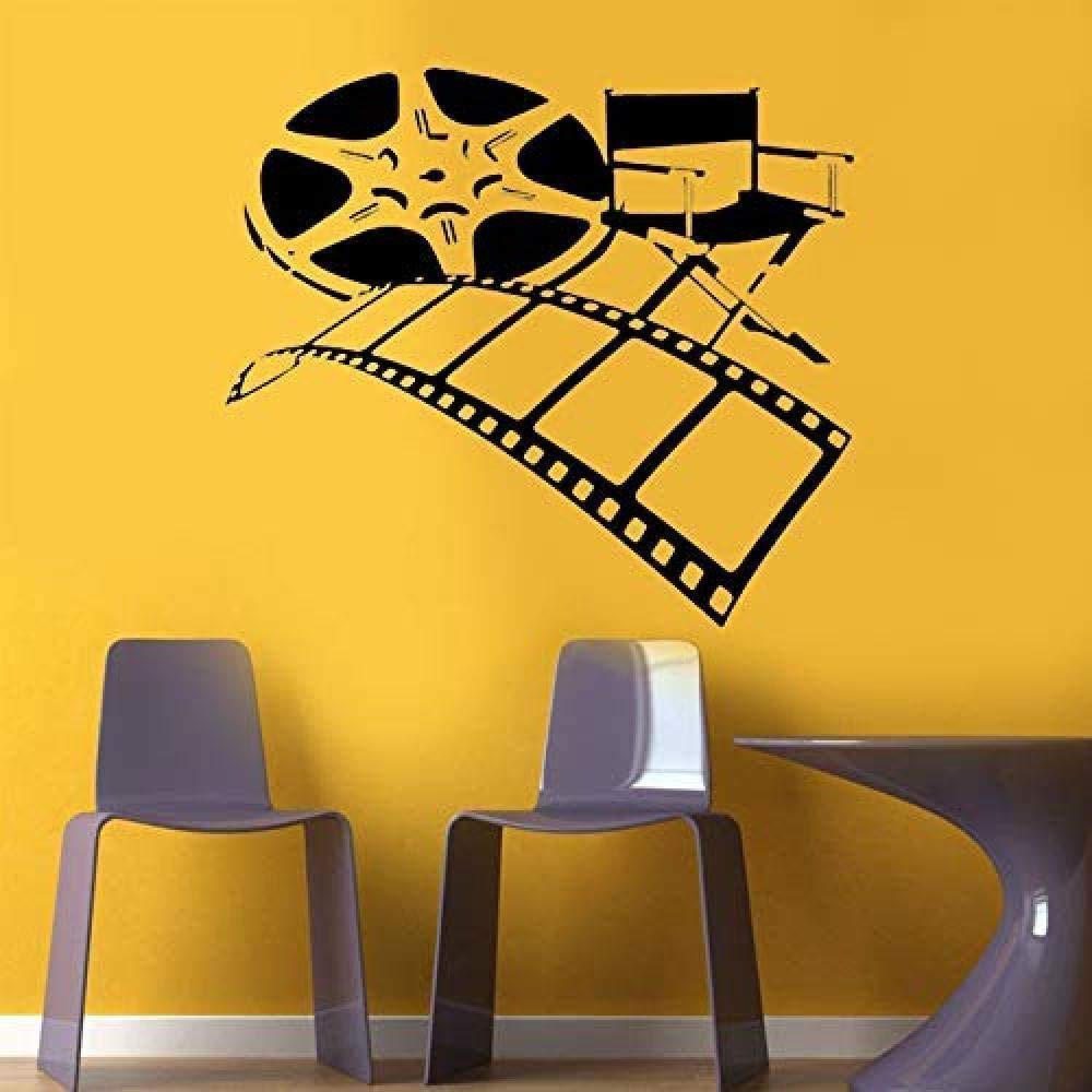 Wandaufkleber "Movie Film Director" – PVC-Vinyl Dekor 72x81cm, Für Wohnzimmer, Home Theater, Büro (einfach Zu Applizieren, Wasserdicht)