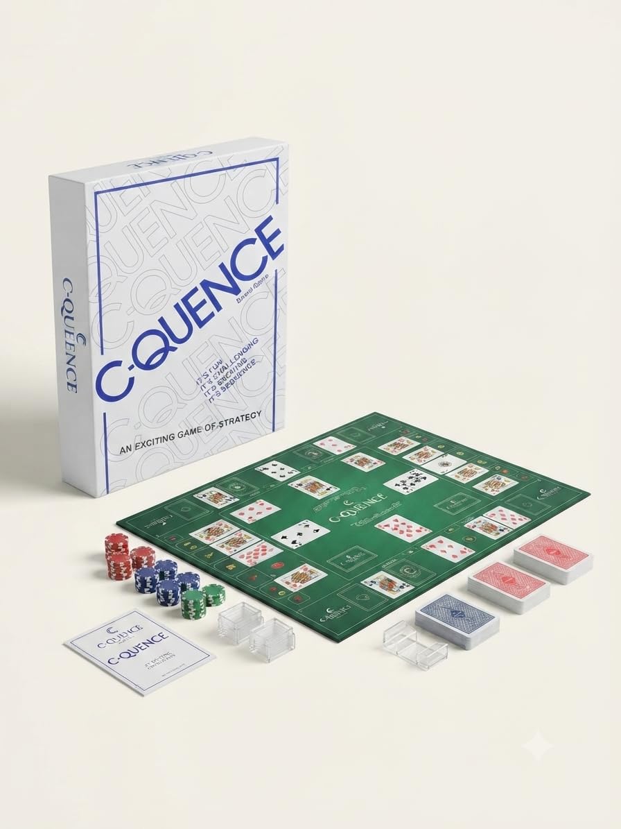 Olympia Card Game with Folding Board Make A C-Quance Board Game Family Card Game for Kids and Adults-image-42