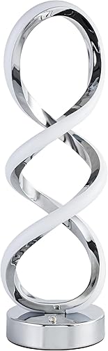 Miniatura 9 de Moderna lámpara de mesa RGB en espiral, lámpara de noche regulable táctil, 7 colores, 10 modos de luz, lámpara de mesa de diseño en espiral, lámpara