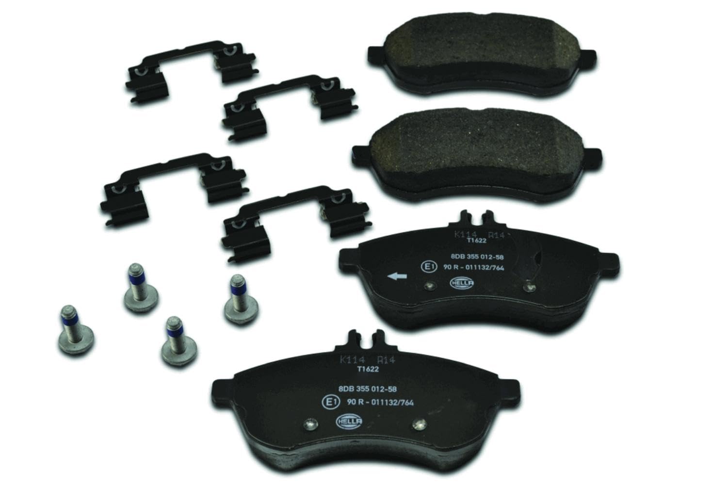 Hella Pagid 8DB 355 012-581 Kit Pastiglie Freno,T1622,Spessore,20.6Mm,Sistema Frenante,Lucas,Predisposto Per Contatto Segnalazione Usura,Per Es. MERCEDES-BENZ-image