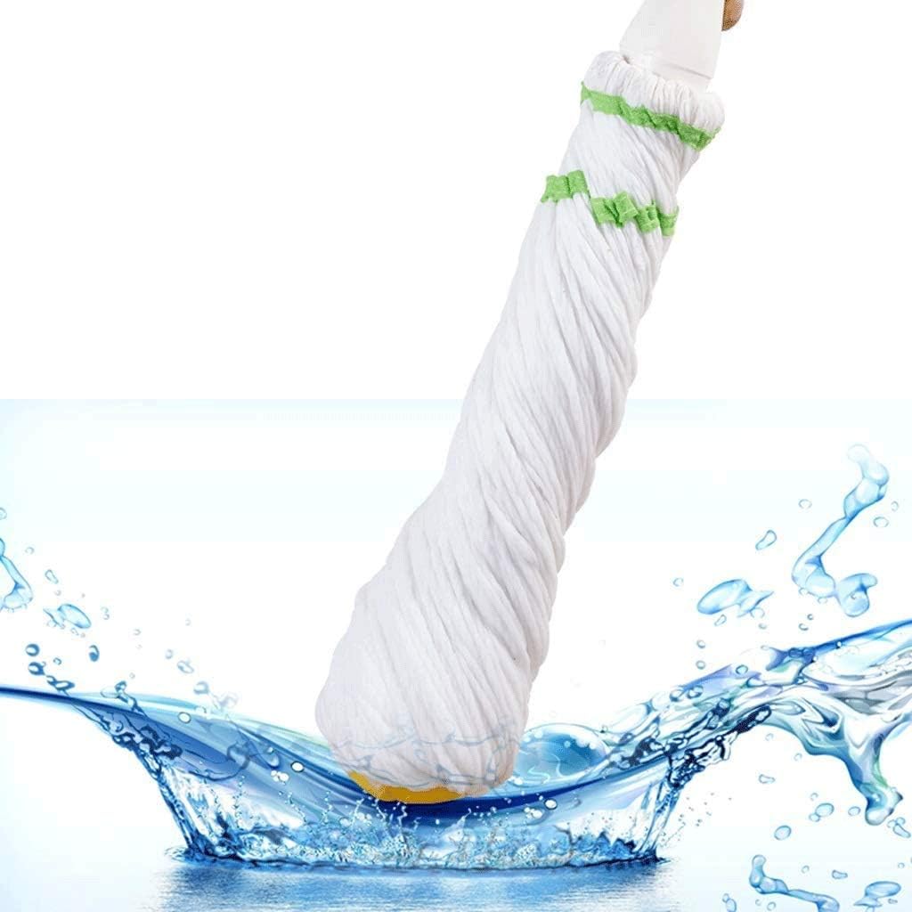 HBJWOV Microfiber Mop Hand Release Washing Mop Floor Cleaning Dust Mops，Household Stainless Steel Lazy Mop