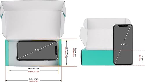 Vista 119 de Paquete de 25 cajas de envío de 4 x 4 x 2 pulgadas, cajas de regalo de San Valentín para el día de la madre, cajas de cartón corrugado, cajas de Rojo