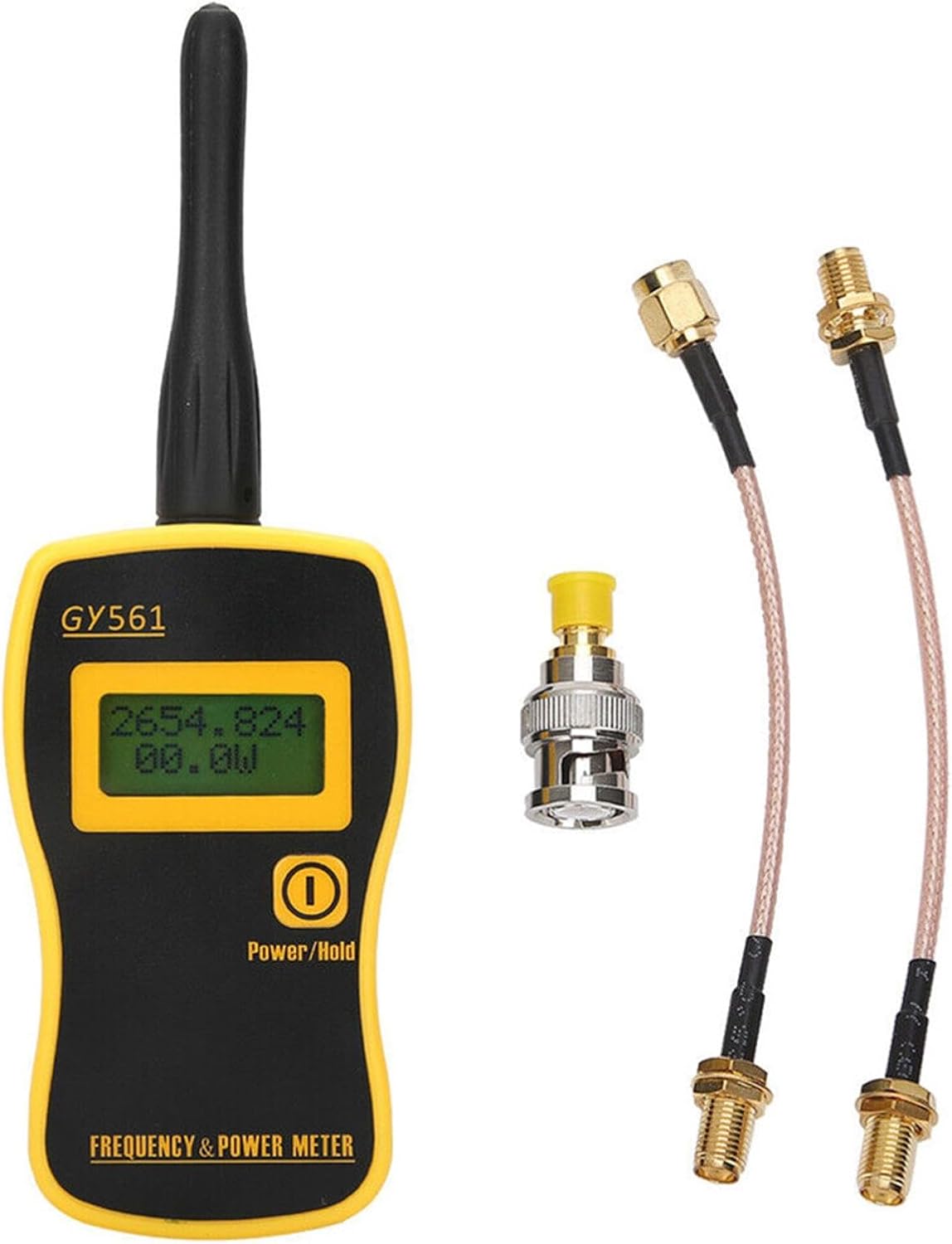 DAGIJIRD ABS Frequency Counter Measuring Device 1Mhz-2400Mhz Handheld RF Digital Power Meter for 2‑Way Radio