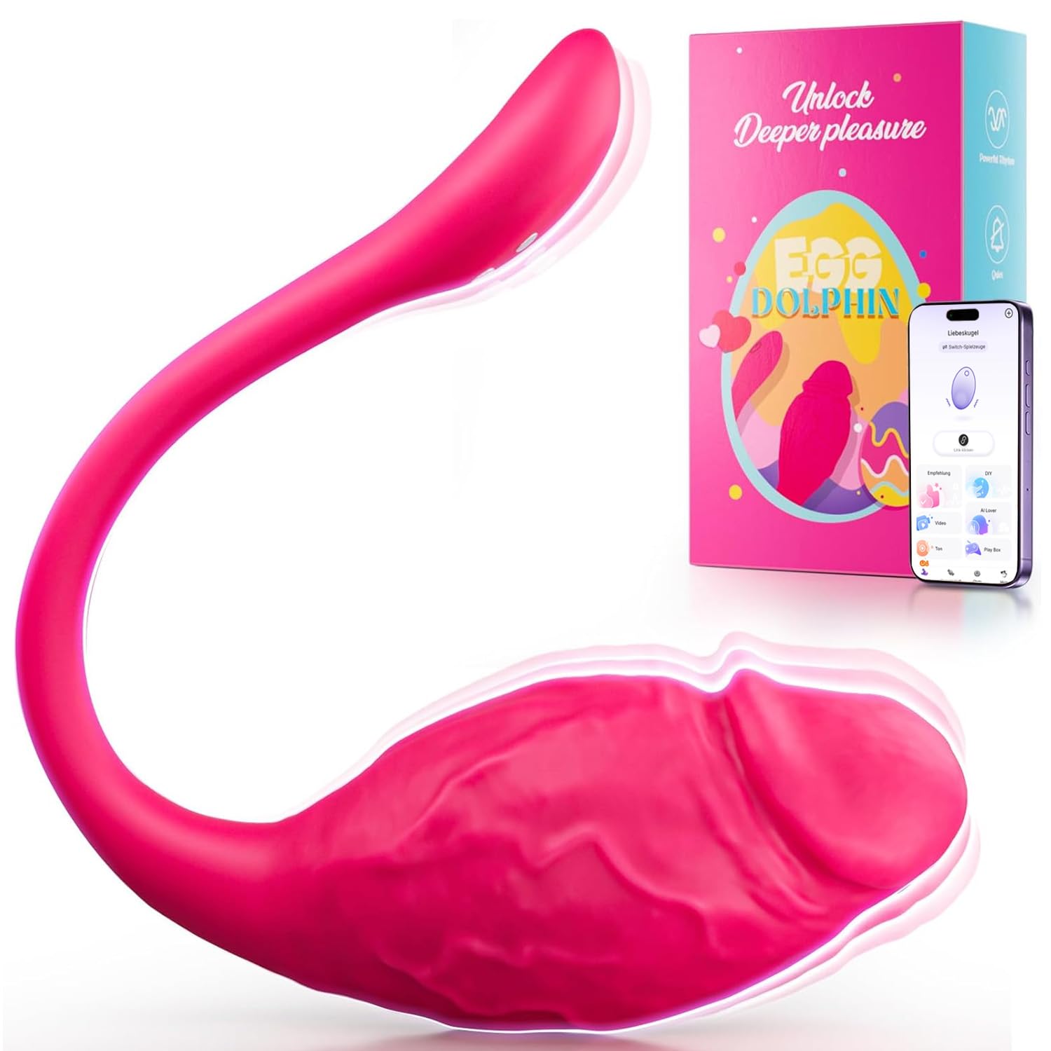 Cacuola Vergrößert Vibratoren Sex Spielzeug für die Frau Paare, Realistisch Anal Dildo, Liebeskugeln Vibration für Frauen, Analplug für Frauen, Erotik Vibrator mit APP, Dildos Sexmaschine Sexspielzeug