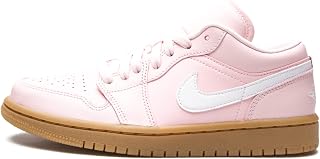 Nike Women's Air Jordan 1 Low UNC Basketball Shoe, Arctic Pink/White-gum Light Br, 3.5 UK