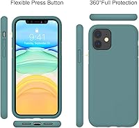 Vista 472 de Miracase Funda diseñada para iPhone 13 Pro Max con protector de pantalla, [forro de microfibra suave antiarañazos], funda protectora de silicona