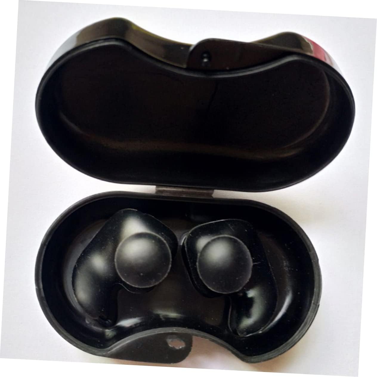 4pairs Silicone Ear Plugs for Adults Reusable Ear Protectors Blue Black White and Pink for Swimming Surfing and