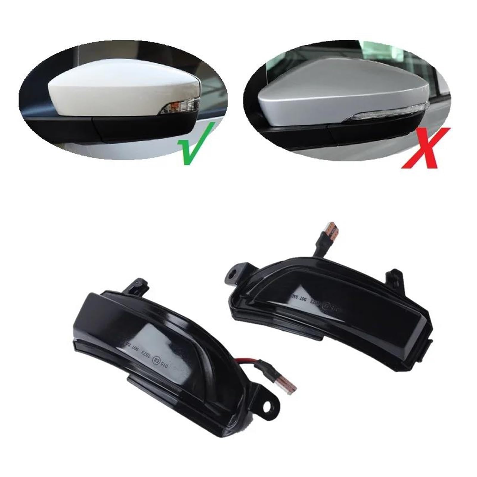 Auto Rückspiegel Blinker,für Skoda Fabia III MK3 NJ3 NJ5 2014 2015 2016 2017 2018 2019 2020 2021,Auto Blinker Licht Seite Spiegel Blinker Links Rechts Zubehör