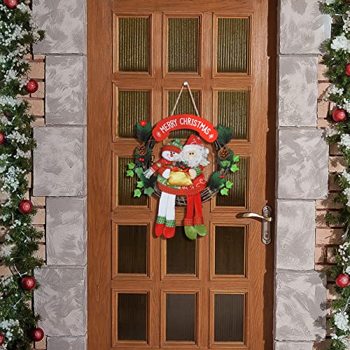 Redbaker 2 Pieces Christmas Grapevine Wreath Natural Grapevine Wreaths Ring Vine Branch Wreath Christmas Roll Rattan Wreath Garland For Diy Christmas Craft Or Wedding Decors #TOP1