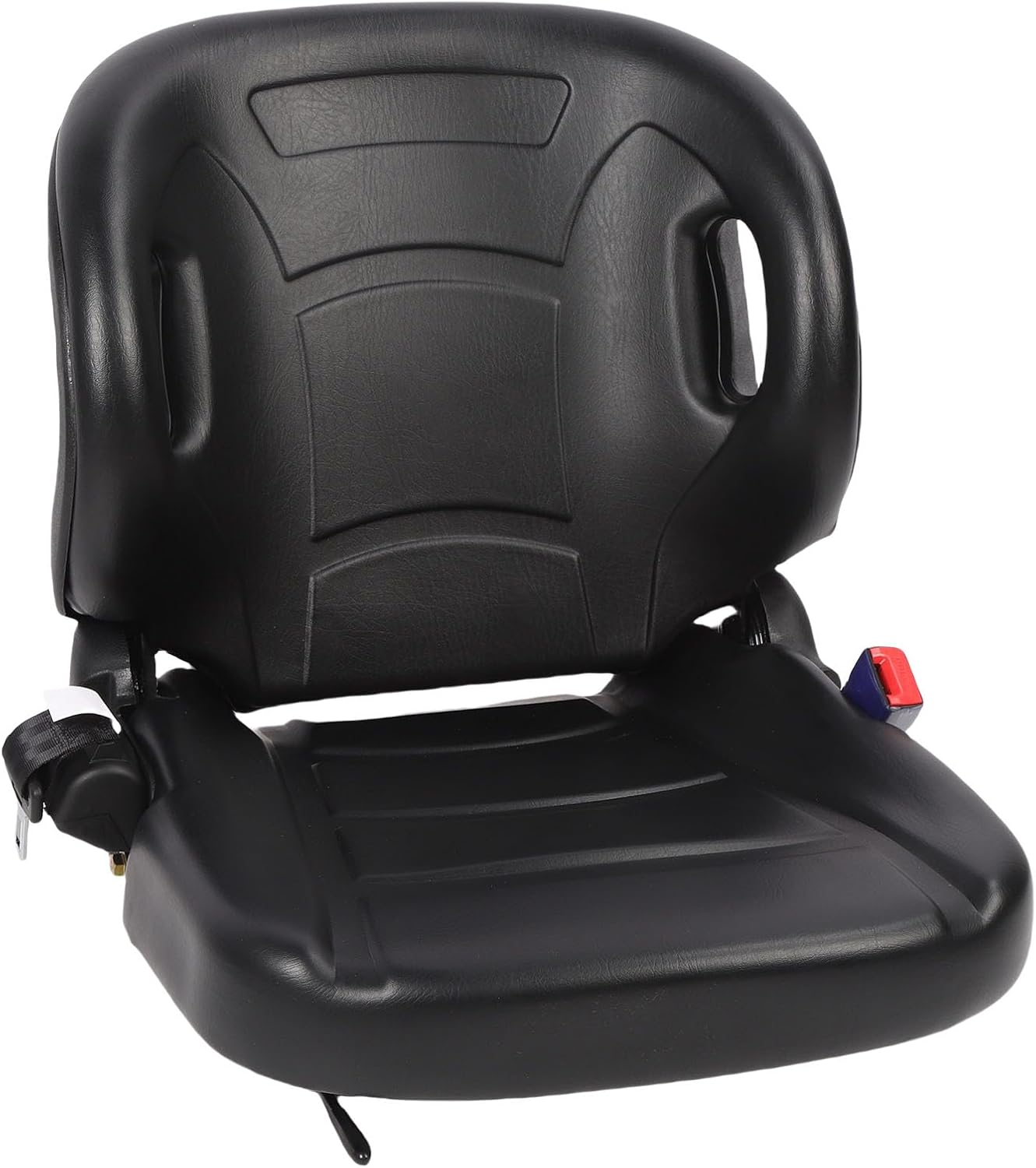 Hyuduo Forklift Seat, Universal Ergonomic Adjustable Backrest 70 to 110 Degree with Safety Belt, for Small Electric and Large Fuel Powered Forklifts
