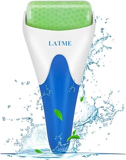 LATME Green Ice Roller Face Massager: Reduces Puffiness, Wrinkles, Migraine Pain Relief for Eyes & Minor Injuries