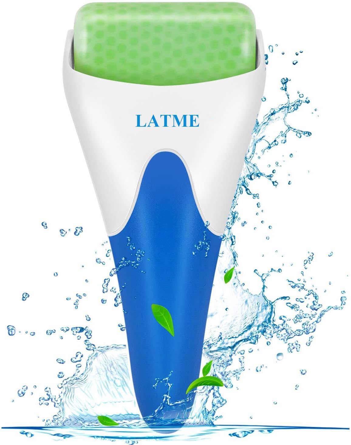 LATME Ice Roller for Face Eyes,Womens Gifts,Face Massager Roller Puffiness Migraine Pain Relief and Minor Injury (Green)