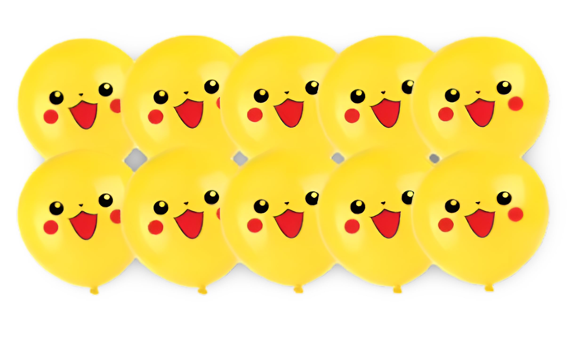 Pokémon Party Supplies | 15+ Years | 10 x Balloons | Pikachu (Style 1) — image 1