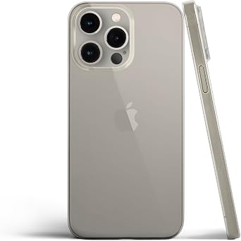 totallee Thin iPhone 15 Pro Max Case, Thinnest Cover Ultra Slim Minimal - for Apple iPhone 15 Pro Max 2023 Clear