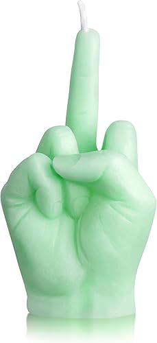 6sisc Vela perfumada de dedo medio, color verde menta, tamaño grande, decoración de habitación pastel danés, vela de aromaterapia de pino de larga