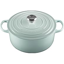 Le Creuset Enameled Cast Iron Signature Round Dutch Oven with Lid, 5.5 Quart, Sea Salt
