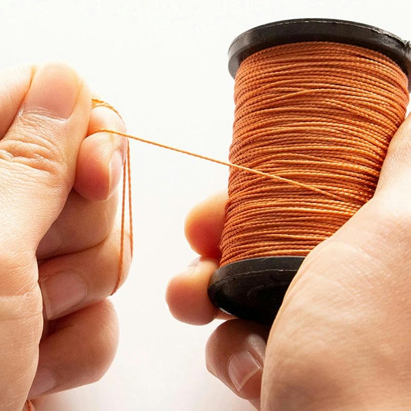 Nici do szycia，Nić poliestrowa Nić do szycia, 50M Nylon Materiał Nić do opon Nić do butów Nić do siatki odlewanej(Black)