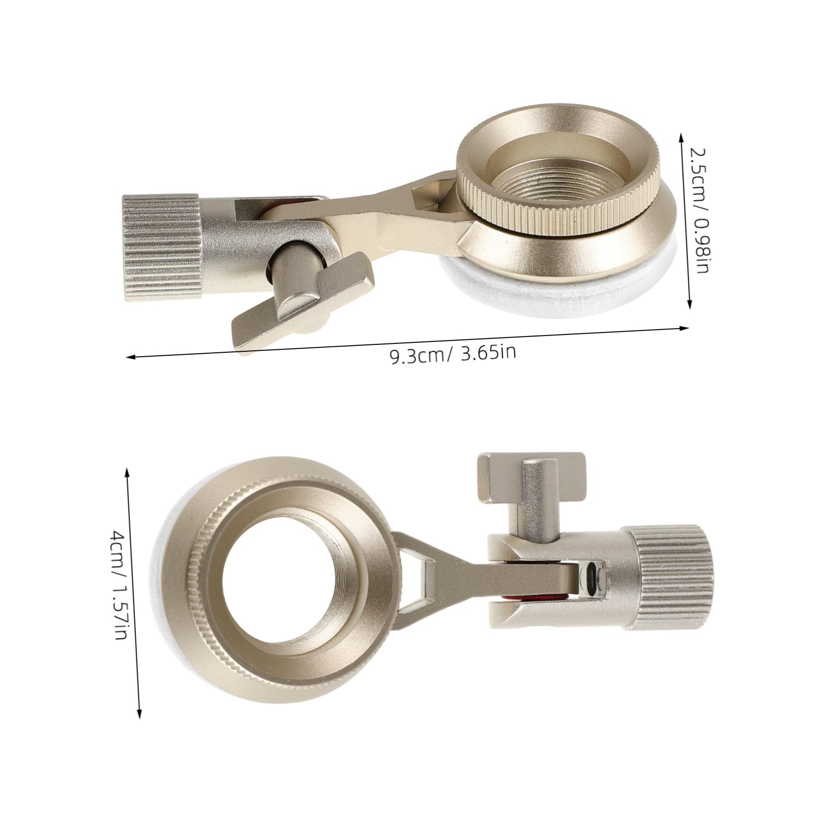 HANABASS Professional Shock Mount Holder for Condenser Microphones Secure Vibration Suspension Clamp Durable Metal Design for Recording Compatible with Multiple Mic Stands Black