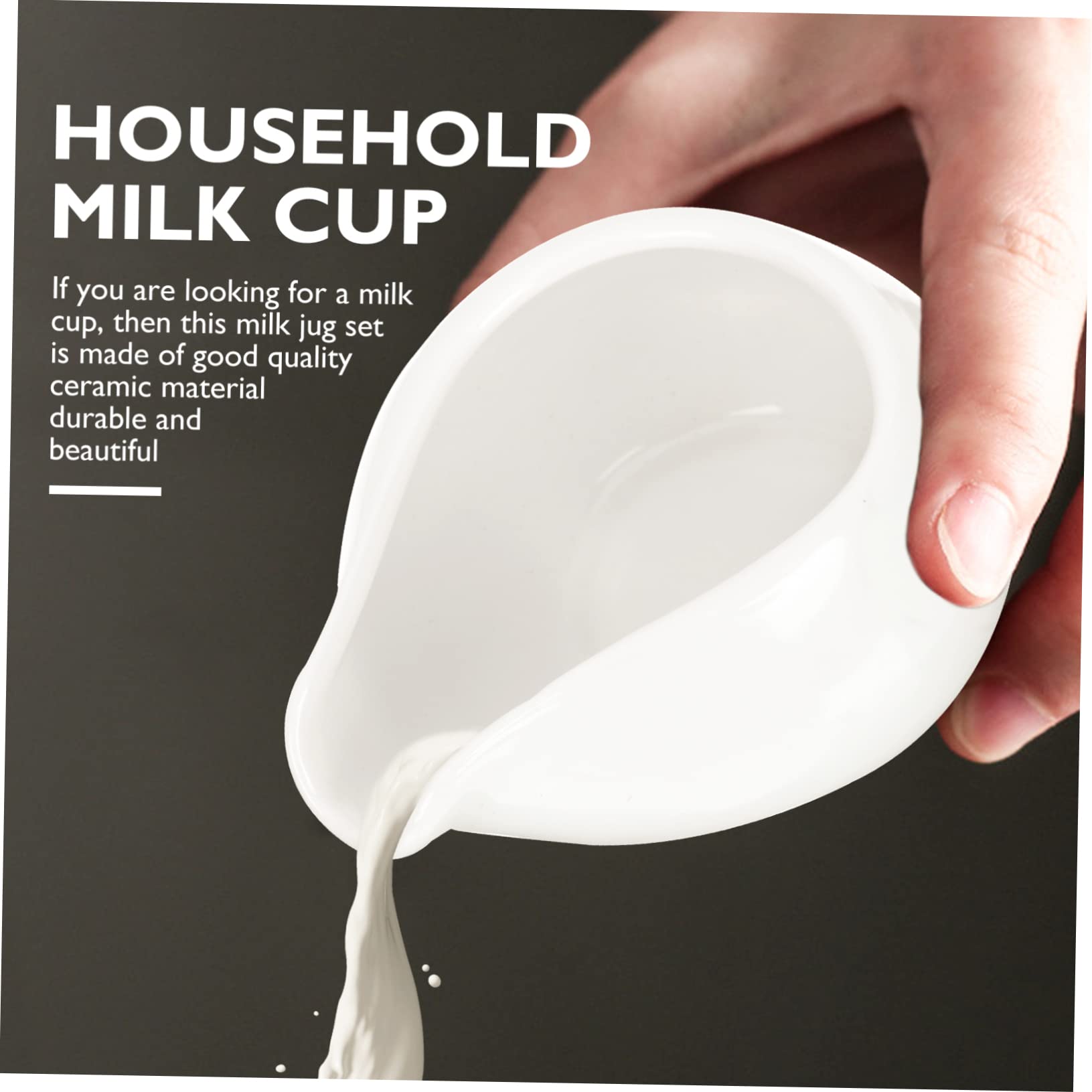 2pezzi Brocche Per Latte e Salse Contenitori Versatili Per Condimenti Latte Per e Facili e Maneggiare