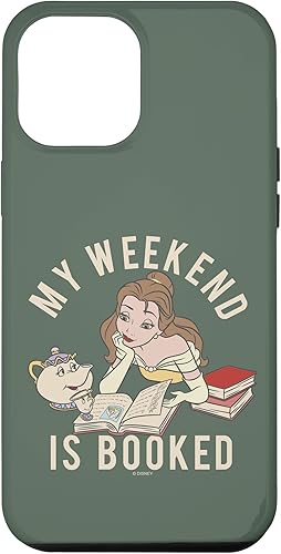 Funda para iPhone 12 Pro Max Disney Beauty & The Beast Belle My Weekend Is Booked