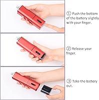 Vista 2 de Kit de aerógrafo Casubaris con compresor, kit de aerógrafo portátil recargable sin cable, pluma de aerógrafo de doble acción con parada automática