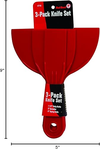 Miniatura 5 de Red Devil 4718 - Juego de cuchillos de plástico (3 piezas, 12 unidades)