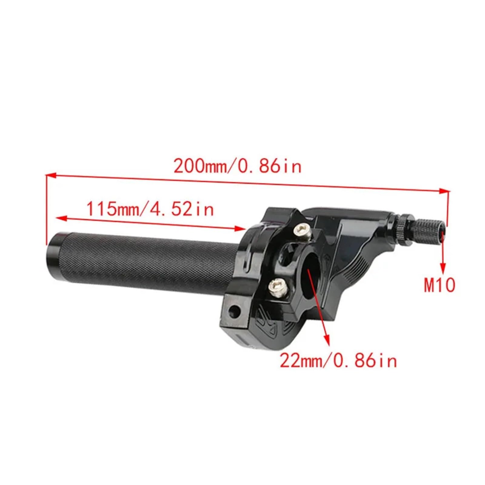 Empuñaduras Manillar Acelerador Universal, Empuñaduras Giratorias para Manillar, Tapas para Extremos De Manillar De Motocicleta, Ciclomotor, Scooter, Funda De Goma(Gray)