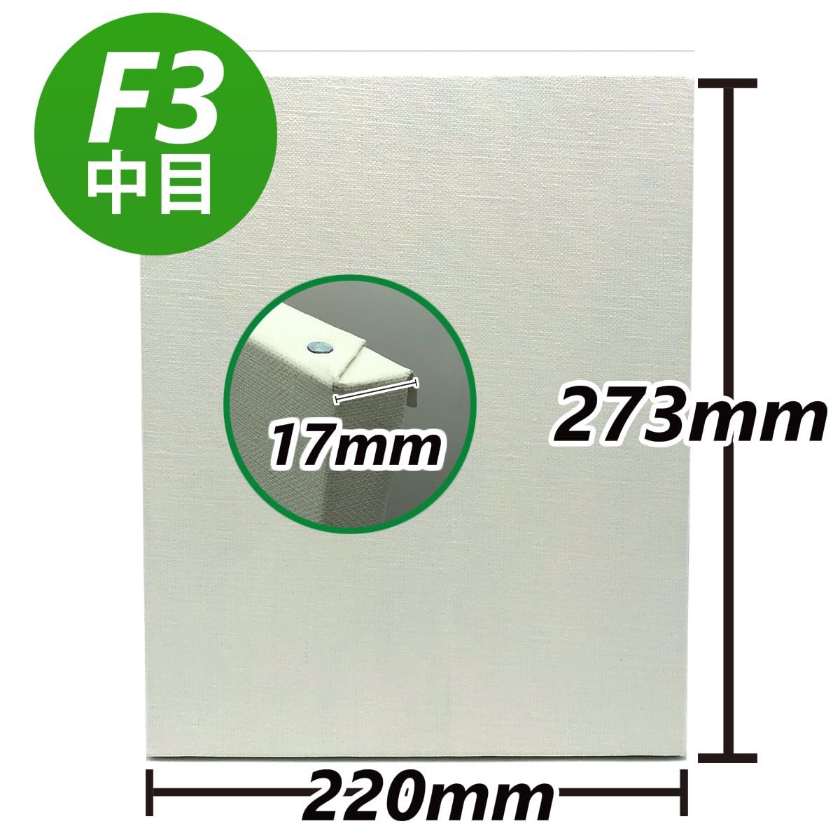 Amazon.co.jp: ゆめ画材 限定 張りキャンバス F3 麻100％ 中目 油彩