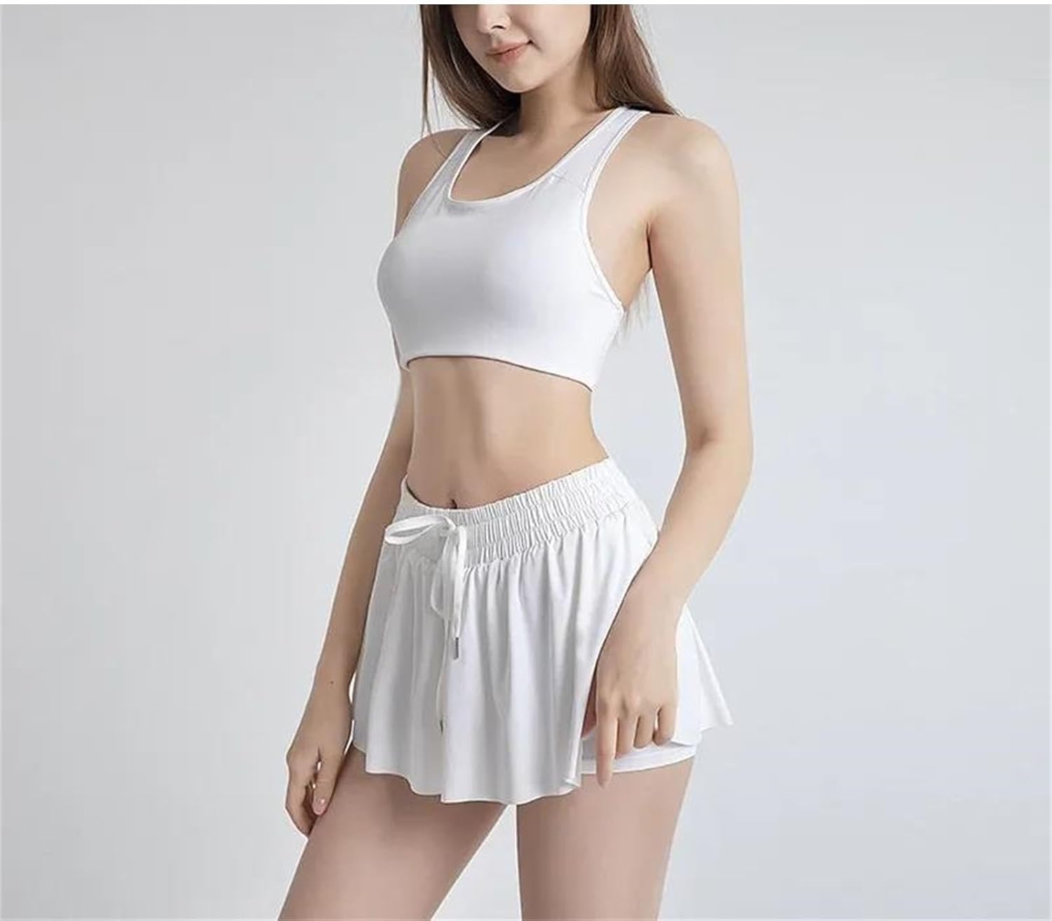 Women Sport Skort Shorts High Waist Breathable Gym Yoga Summer Shorts