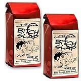 Coffee Bitch Slap - Extra Strong & Extra Smooth High Caffeine Light Roast Whole Bean Coffeee Coffee - 2 Pack