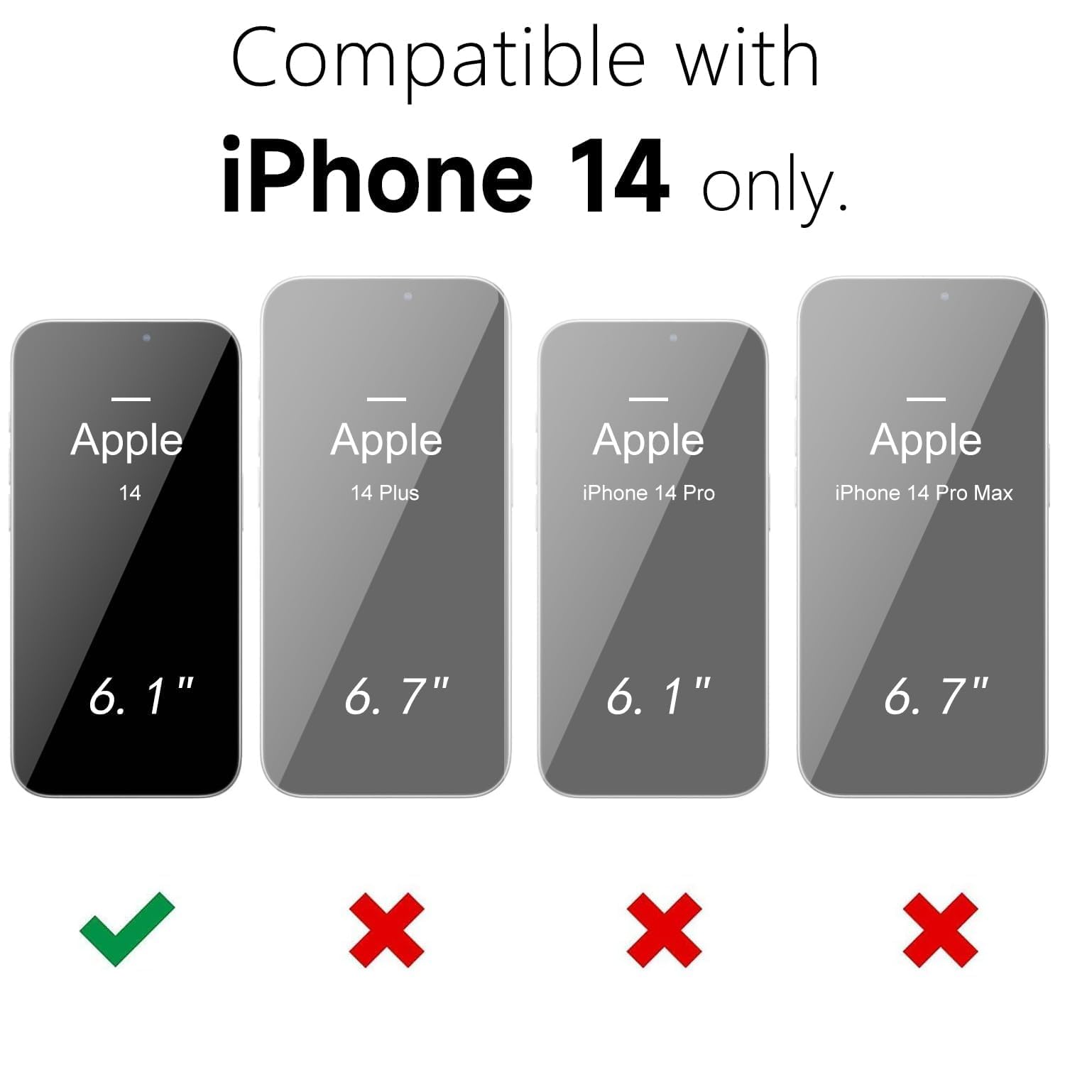oakxco Funda Translúcida Magnética para iPhone 14, Compatible con Carga Inalámbrica Magsafe, Ultra Fina Slim Color Sólido No Amarilleo Elegante Protectora Case, Trasparente