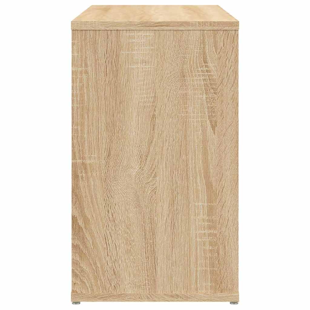 Mobiletto Salotto Rovere Sonoma 60x30x50 cm Legno Multistrato | Mobile versatile per soggiorno o camera con due ripiani aperti, perfetto accanto al divano come tavolino salvaspazio.