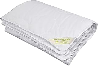 Hemp Plus Duo Winter Duvet, All-Year Duvet, Duo Quilt, Hemp Cotton, 100% Natural (135 x 200 cm)