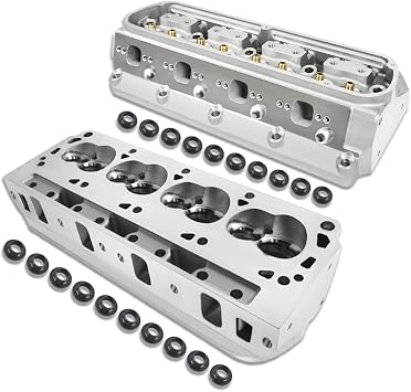 Aluminum Cylinder Head 185cc Intake 61cc Chamber Fits Ford Small Block 289 302 351W 5.0L V8 One Pair