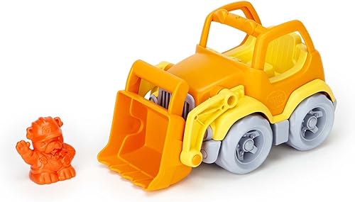 Miniatura 3 de Camión de construcción de juguete, marca Green Toys, Amarillo/Naranja