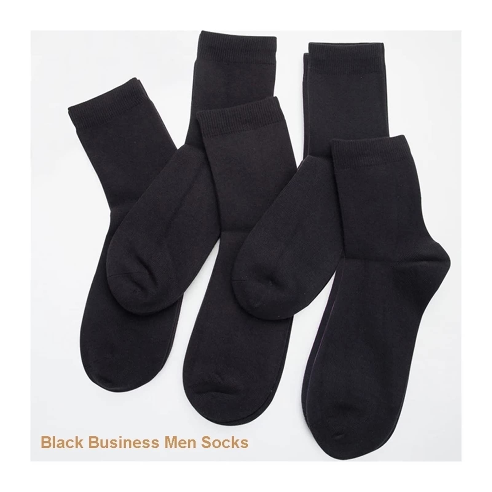10 pares de calcetines de algodón de los hombres calcetines de negocios negros de otoño e invierno calcetines de regalo for hombres grandes tamaño 40-45 ( Color : 5 white 5 gray , tamaño : EUR 38-45 )