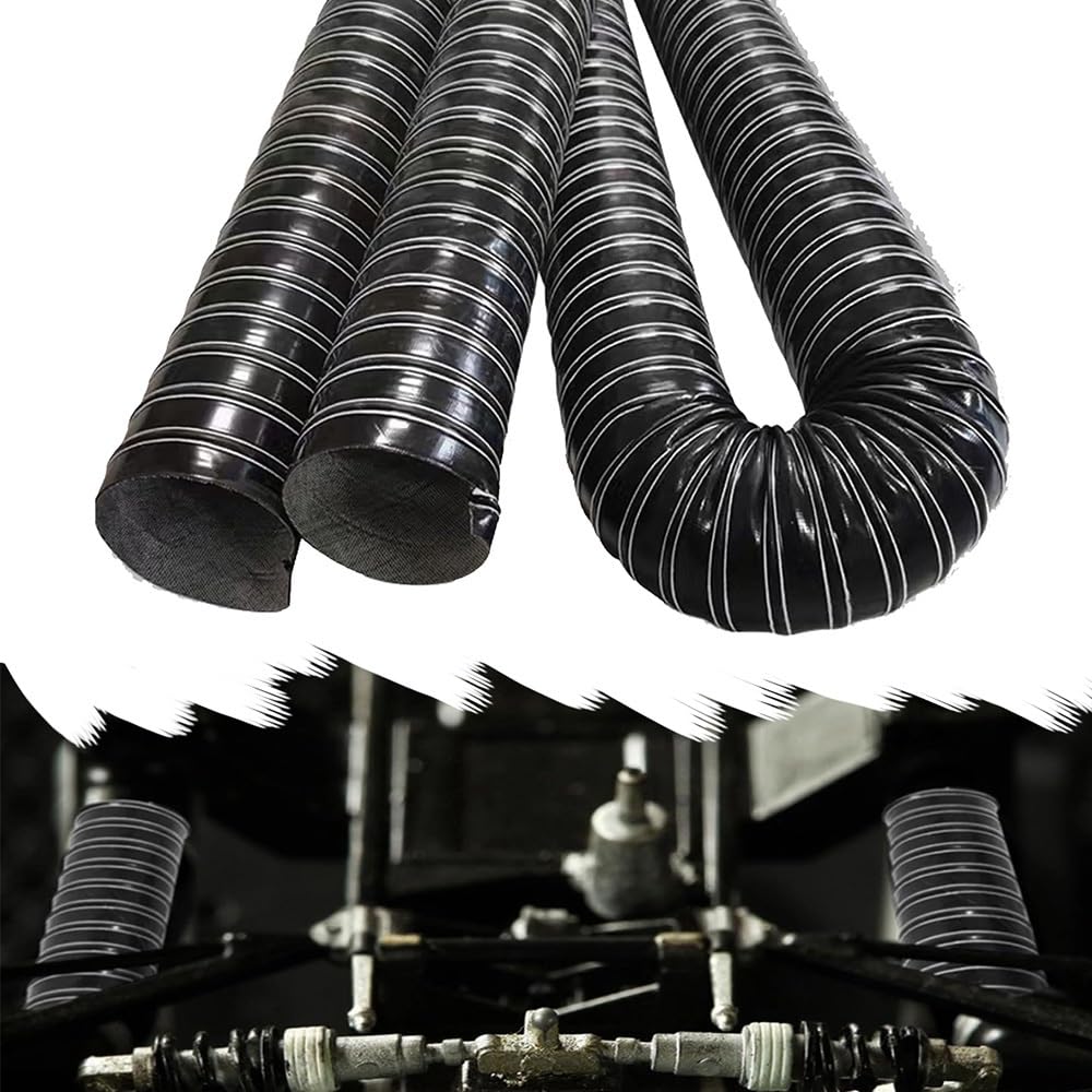 Manguera Flexible De Silicona Tubo De Conductos De Aire, Conductos De Ventilación para Extractor, Revestida De Fibra De Vidrio(2m/6.56ft,19mm-0.7in)