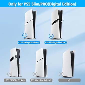 YIBEICO 4pcs Stand for PS5 Slim/Pro Digital Edition