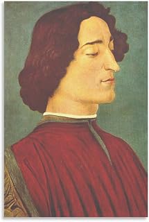 Sandro Botticelli Giuliano De Medici Painting On Canvas Wall Art Poster Scroll Picture Print Living Room Walls Decor Home Posters 16x24inch(40x60cm)