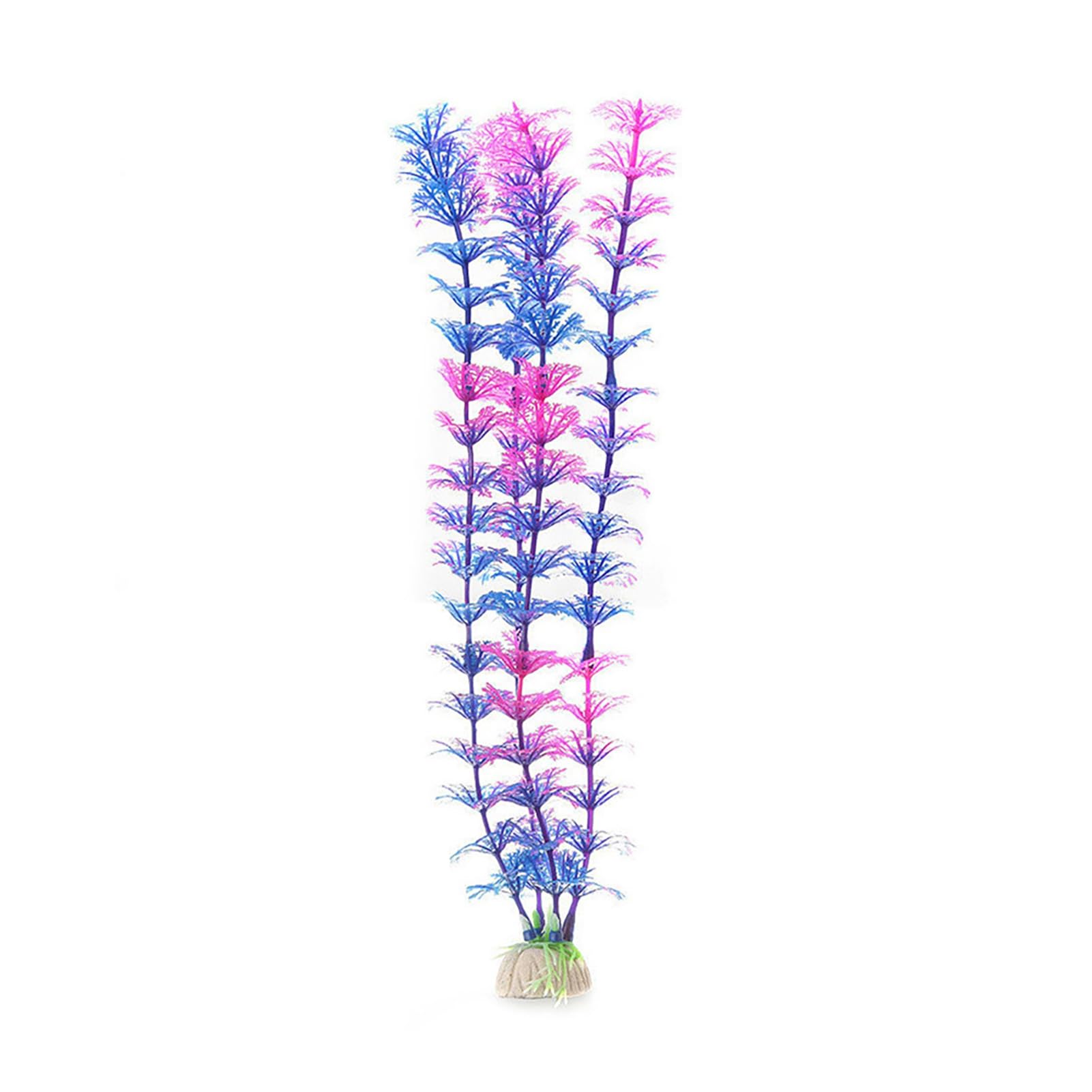 Ulafbwur Blue Purple Aquarium Accessories Artificial Water Grass Fish Tank Landscaping Aquatic Plant Aquarium Weed Decor